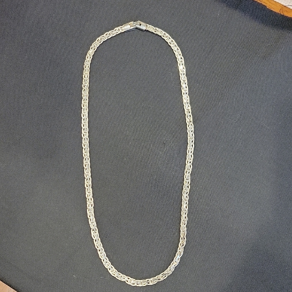 Silver Stamped 925 Necklace